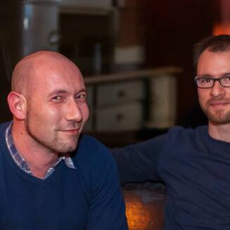 Musiker Sebastian Peschke und Christoph Küpper