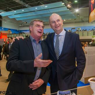 Brandenburg und BUGA auf der ITB 2014: Ein Blick zurück - Fotobrb: Faszination Fotografie aus Brandenburg an der Havel Finanzminister Christian Görke und Ministerpräsident Dr. Dietmar Woidke