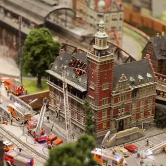Alte Feuerwehrwache im Miniatur Wunderland Bild Marco Petig