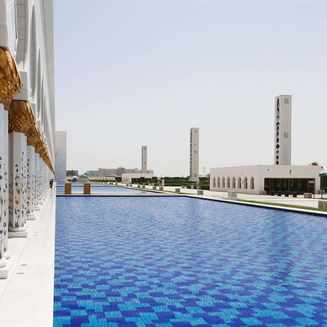 Sheikh-Zayed-Moschee in der Hauptstadt Abu Dhabi.