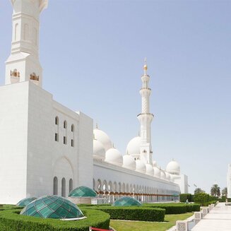 Sheikh-Zayed-Moschee in der Hauptstadt Abu Dhabi.