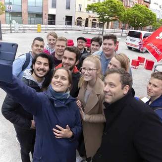 Lars Klingbeil und Maja Scarlett Wallstein in Brandenburg an der Havel