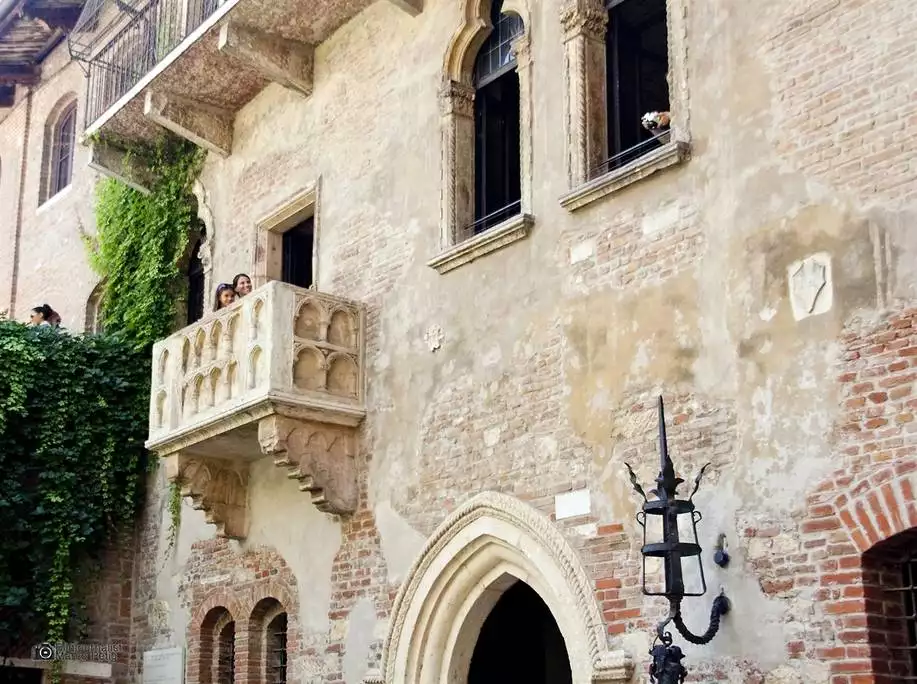Der berühmte Balkon von von Romeo und Julia