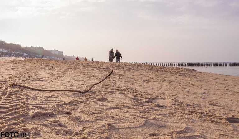 Strand von Mielno an der polnischen Ostsee
