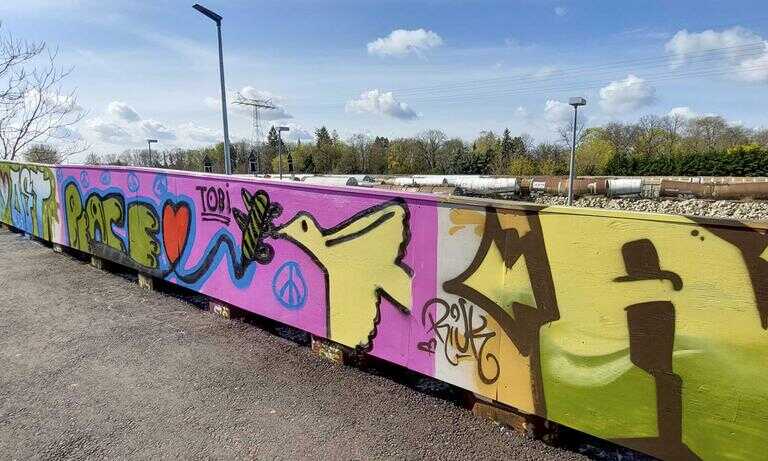 Graffiti Kunst auf 300 m² am Altstadt-Bahnhof