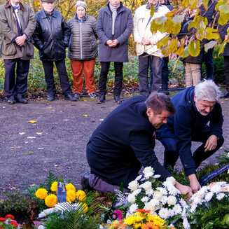 Oberbürgermeister Steffen Scheller und Vorsitzender des Hauptausschusses Ralf Holzschuher