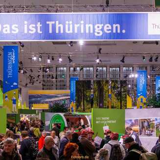 Grüne Woche 2025 warte auf Sie. Foto: Thüringen Halle auf der Grünen Woche 2024