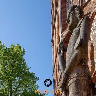 Roland am Altstädtischem Rathaus der Stadt Brandenburg an der Havel