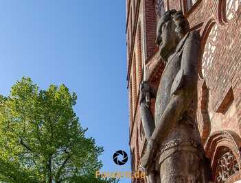 Roland am Altstädtischem Rathaus der Stadt Brandenburg an der Havel