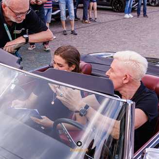 HP Baxxter im Jaguar E-Type BJ 1962