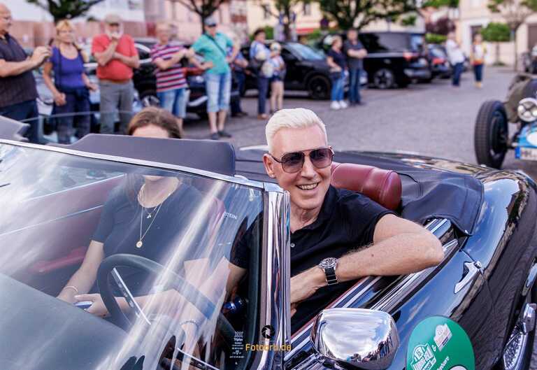 HP Baxxter im Jaguar E-Type BJ 1962