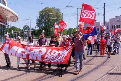 1. Mai-Feiertag: Demontationszug