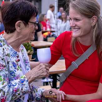 Ehemalige Bundestagspräsidentin Rita Süssmuth (CDU) und Bundestagsabgeordnete Sonja Eicfhwede