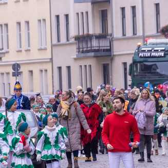Karnevalszug in der Jahnstraße