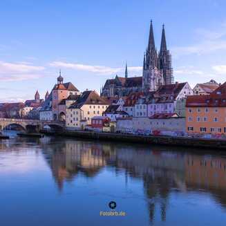 Regensburg mit Blick zur historischen Altstadt
