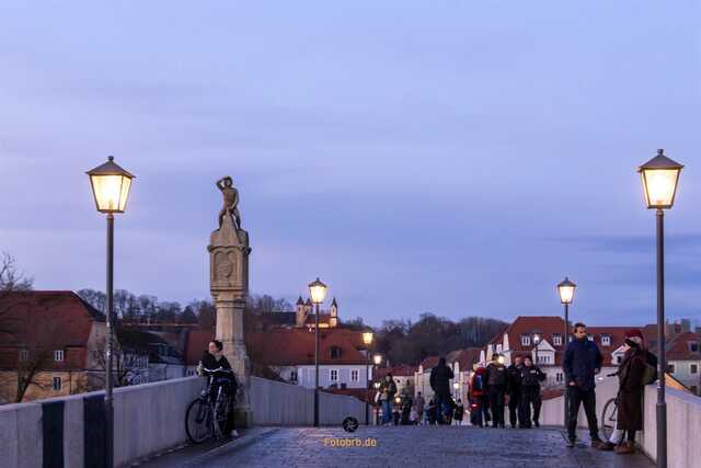 Steinerne Brücke mit der Statur Bruckmandl