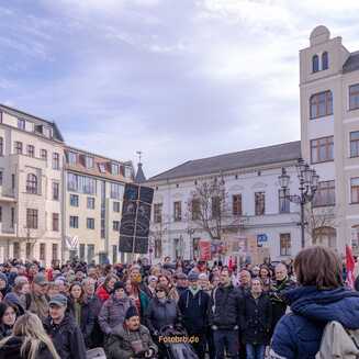 Ein starkes Zeichen gegen den Rechtsruck in Brandenburg an der Havel zeigten 500 Havelstädter.