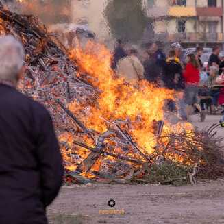 Letztes Osterfeuer am Wiesenweg