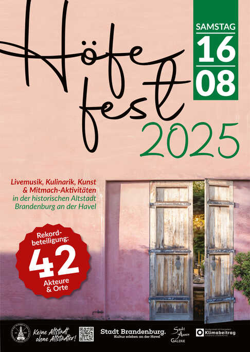 Plakat zum Höfefest 2025 Foto: Die Altstädter