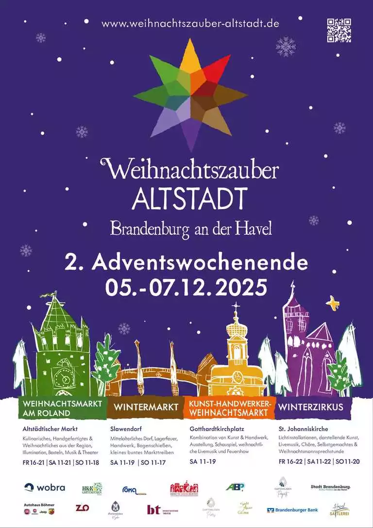 Weihnachtszauber 2025 Flyer: www.weihnachtszauber-altstadt.de