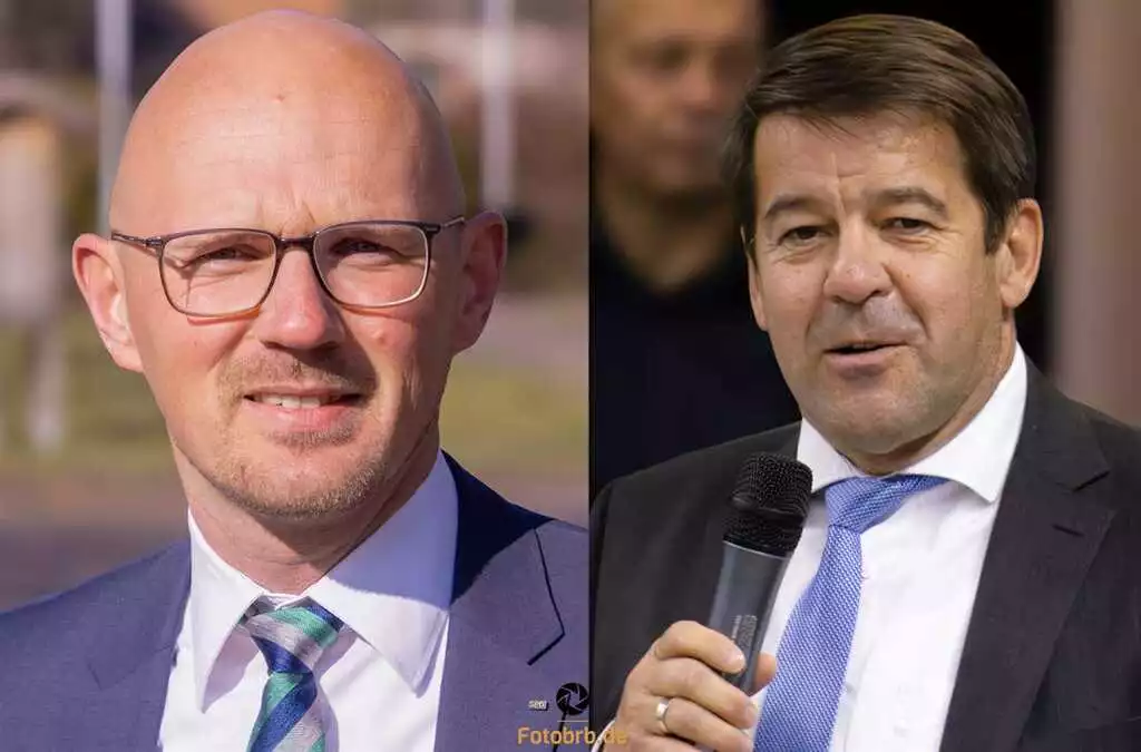 Kandidaten zur OB-Wahl Daniel Keip und Steffen Scheller