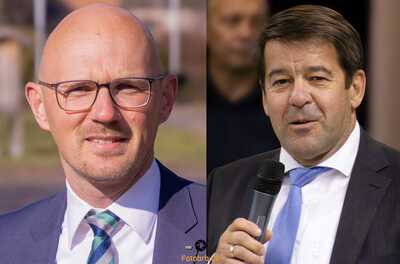 Kandidaten zur OB-Wahl Daniel Keip und Steffen Scheller