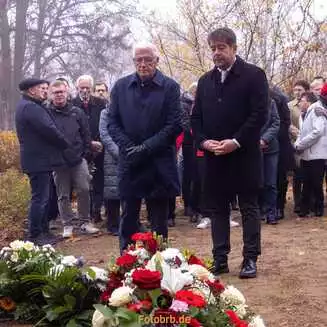 Vorsitzender der Stadtverordnetenversammlung der Stadt Brandenburg Walter Paaschen und Oberbürgermeister Steffen Scheller