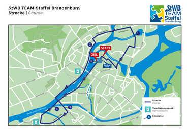 StWB TEAM-Staffel Brandenburg Strecke Quelle: StWB.de