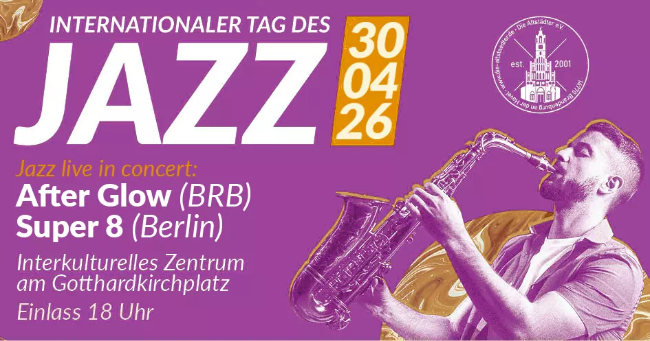 Internationaler Tag des Jazz in der Altstadt Grafik: Veranstalter