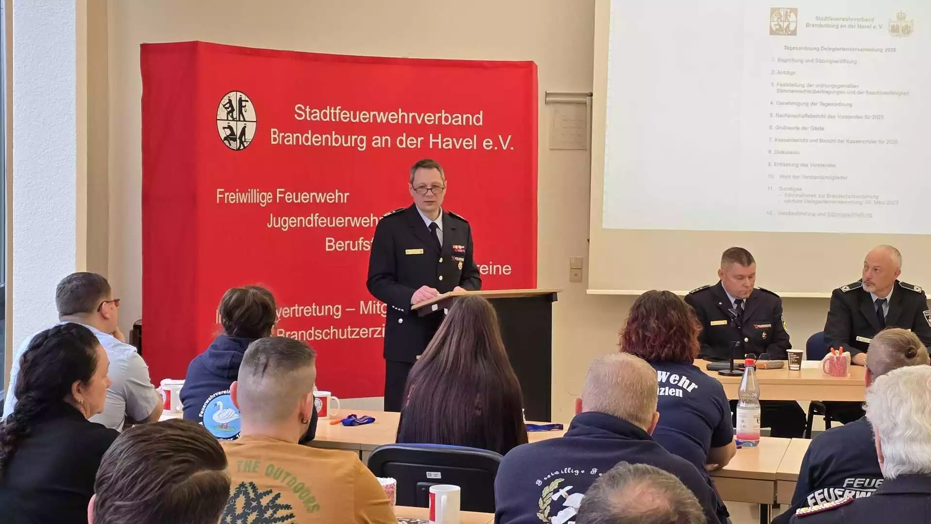 Sven Wolfram, 1. Vorsitzender des Stadtfeuerwehrverband Brandenburg an der Havel e.V. © Stadt Brandenburg an der Havel / Th. Messerschmidt