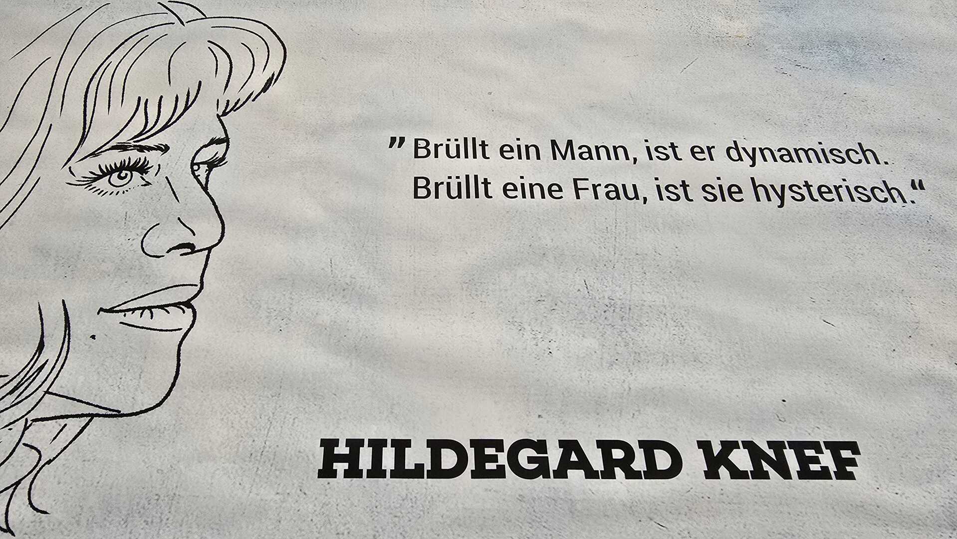 Auch Hildegard Knef ist mit einem Satz vertreten. © Stadt Brandenburg an der Havel / Th. Messerschmidt