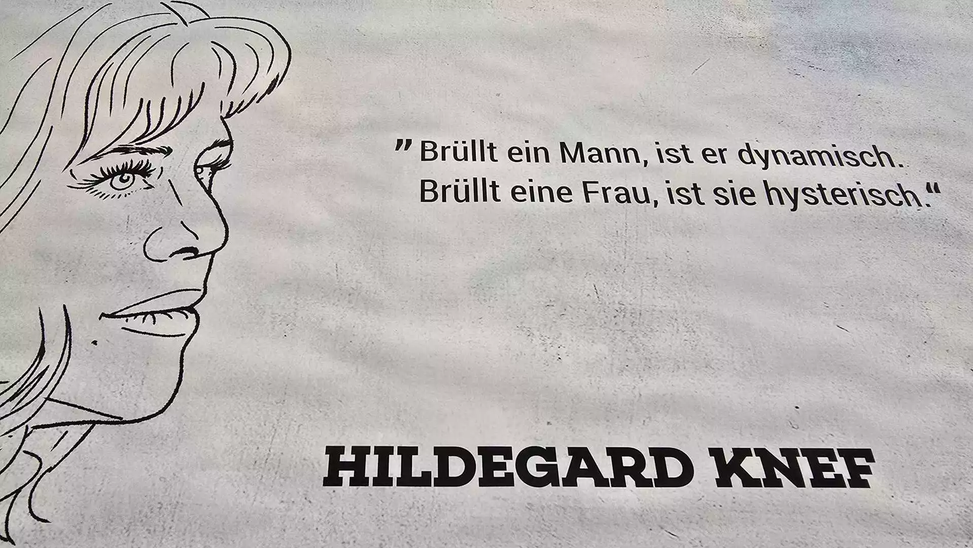 Auch Hildegard Knef ist mit einem Satz vertreten. © Stadt Brandenburg an der Havel / Th. Messerschmidt