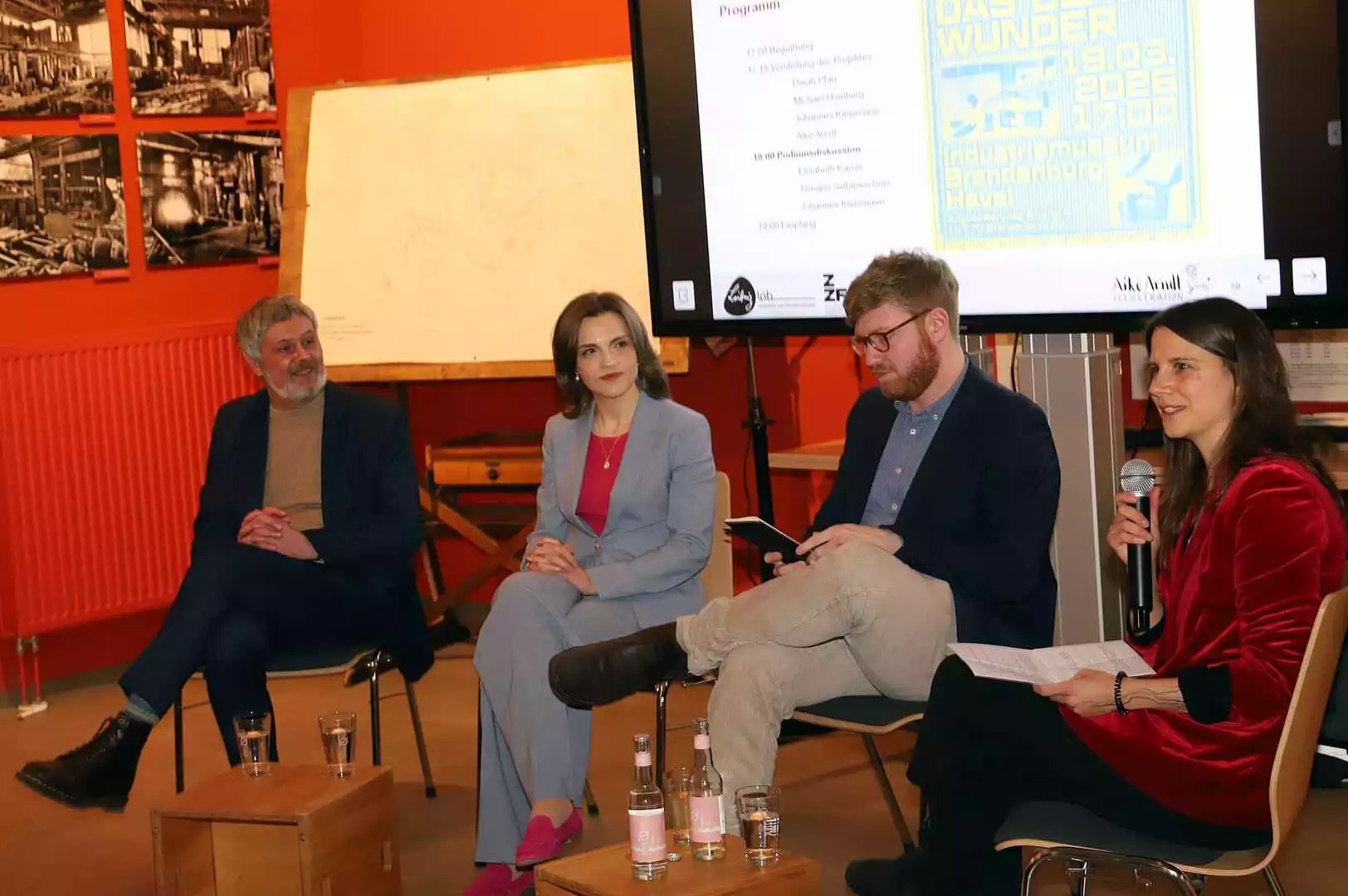Zum Abschluss fand eine Podiumsdiskussion statt. © Stadt Brandenburg an der Havel / René Paul-Peters