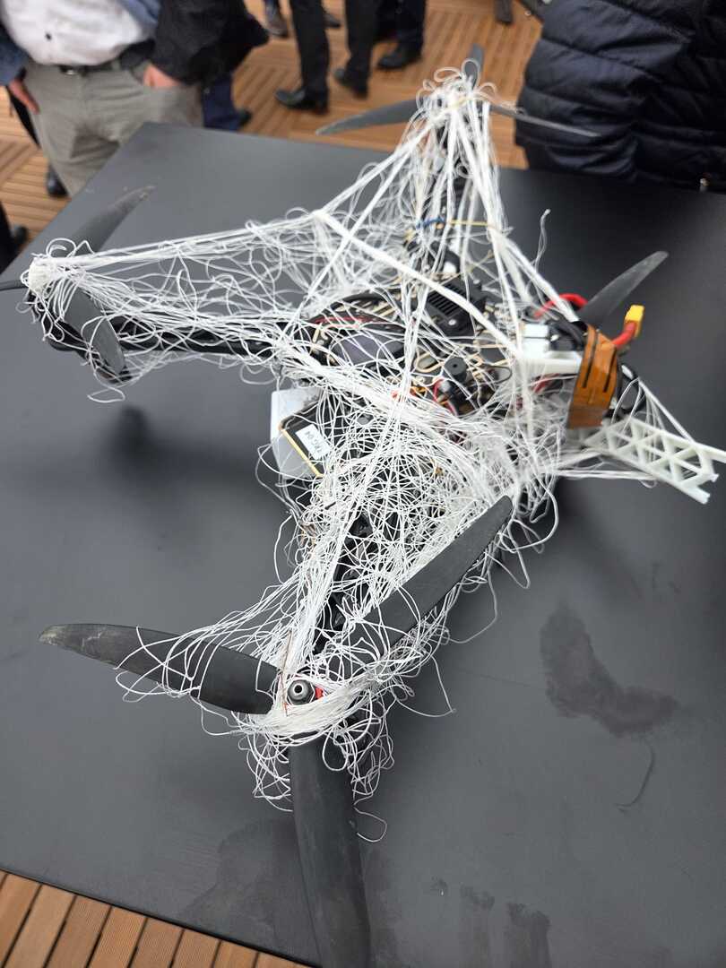 Eine eingefangene Drohne. © Stadt Brandenburg an der Havel / Heidelberg