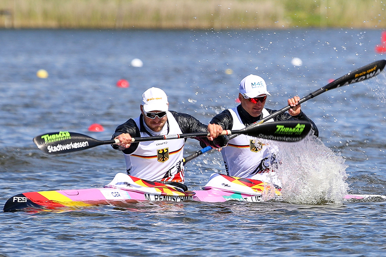 Die deutschen Olympiasieger Jacob Schopf und Max Lemke © Stadt Brandenburg an der Havel / René Paul-Peters