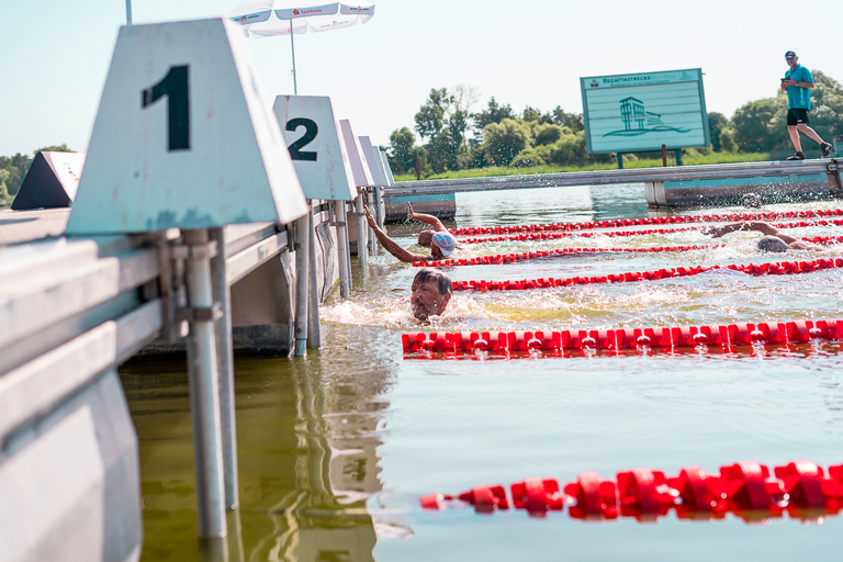 Schwimmtest im Beetzsee. © Kazma