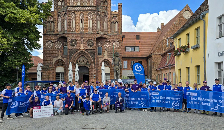 Verabschiedung der sportlichen Delegation zu den Nationalen Special Olympics Spielen in Saarbrücken. © Stadt Brandenburg an der Havel / Th. Messerschmidt