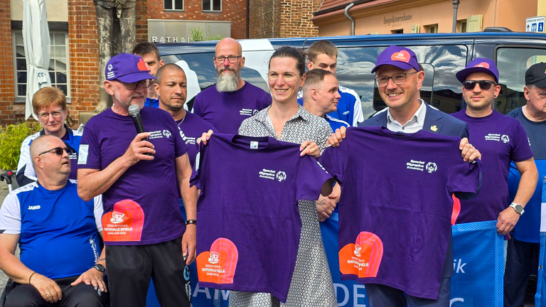 T-Shirts für alle Involvierten. © Stadt Brandenburg an der Havel / Th. Messerschmidt