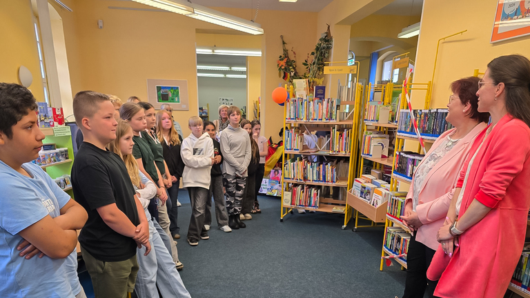 Auftakt zum Brandenburger Büchersommer 2026 in der Kinderbibliothek. © Stadt Brandenburg an der Havel / Th. Messerschmidt