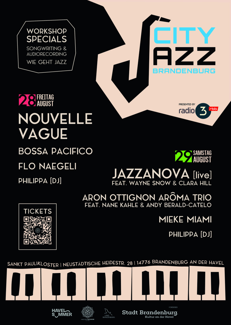 City Jazz Brandenburg Flyer. Grafik: Stadt Brandenburg