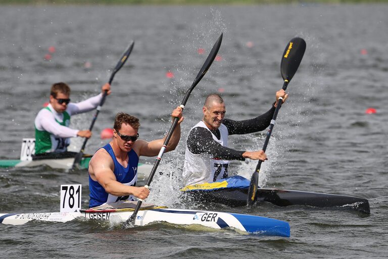 Zielsprint im Einer-Kajak. © Stadt Brandenburg an der Havel / René Paul-Peters