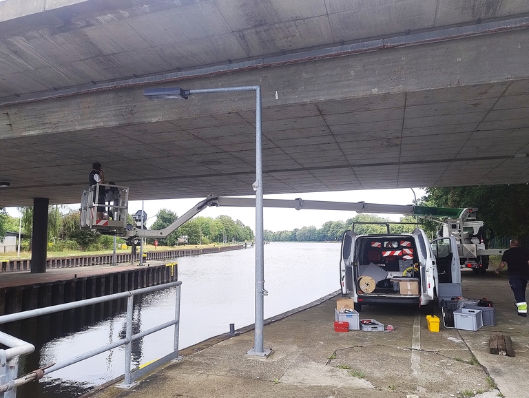 Die Schleusenbrücke wird kontinuierlich überwacht. © Stadt Brandenburg an der Havel / Ch. Fuß