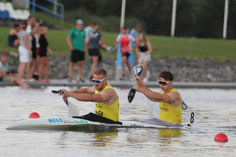Kajak-Zweier mit Olympiasieger Max Rendschmidt. © Stadt Brandenburg an der Havel / René Paul-Peters