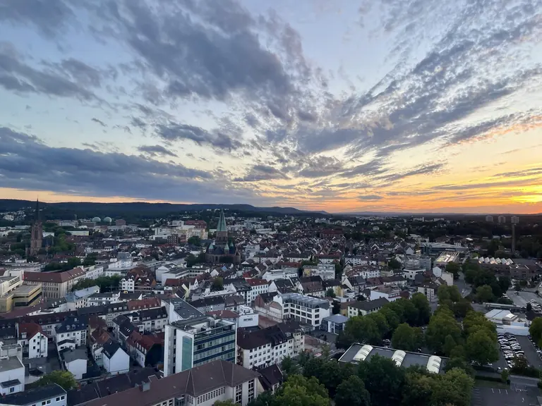 Panorama vom Rathausdach über Kaiserslautern © Stadt Brandenburg an der Havel/Vanessa Vollenschier