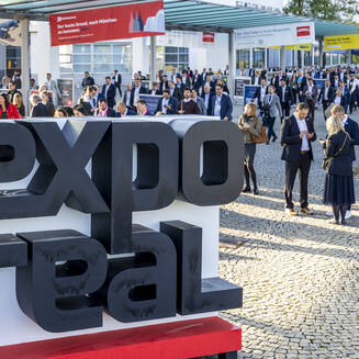 Vom 5. bis 7. Oktober fand die EXPO REAL – 27. Internationale Fachmesse für Immobilien und Investitionen – auf dem Gelände der Messe München statt. © Messe München