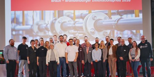 Teilnehmer und Förderer des BraIn-Preises. © THB / Nico Gühlstorf