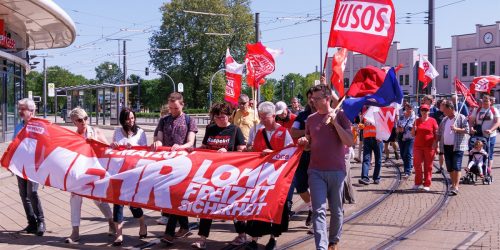 1. Mai-Feiertag: Demontationszug