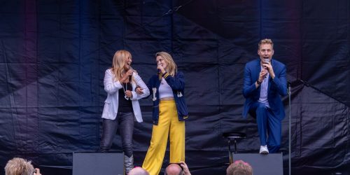 Maximilian Arland sowie Linda Hesse und die Italienerin Rosanna Rocci auf dem 59. Havelfest