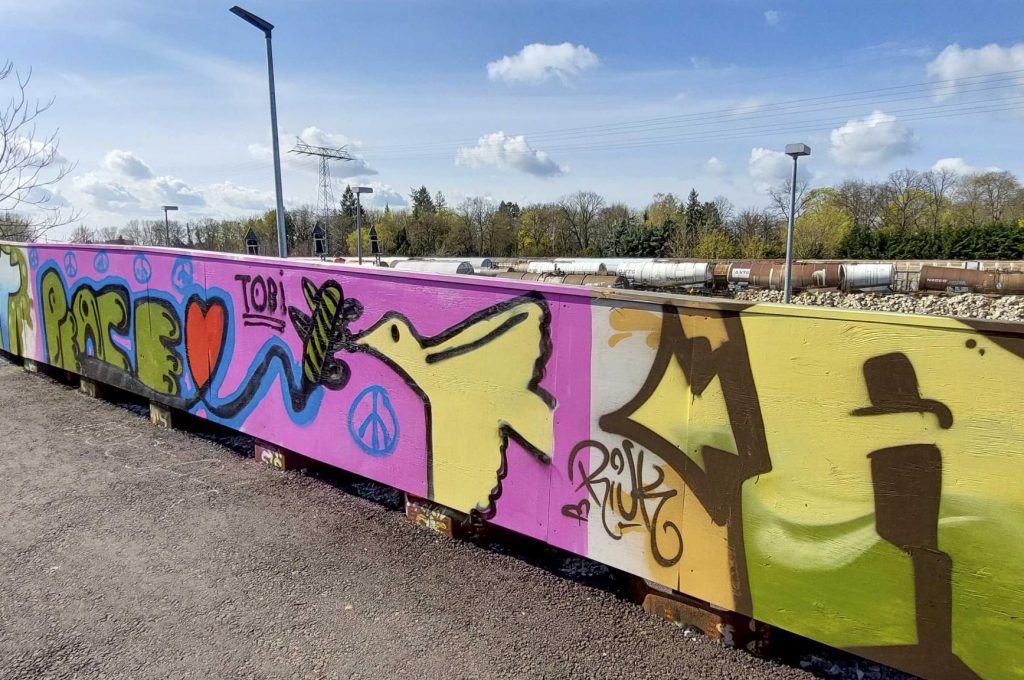 Graffiti Kunst auf 300 m² am Altstadt-Bahnhof