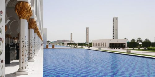 Sheikh-Zayed-Moschee in der Hauptstadt Abu Dhabi.